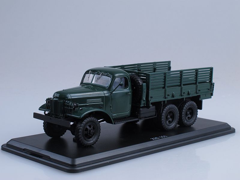 Scale model truck 1/43 ZiS-22M dark green 