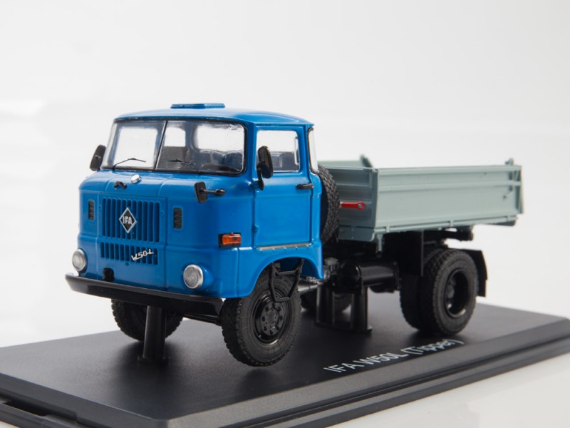 SSM1466 IFA W50L dump truck /blue – grey/ • SSM